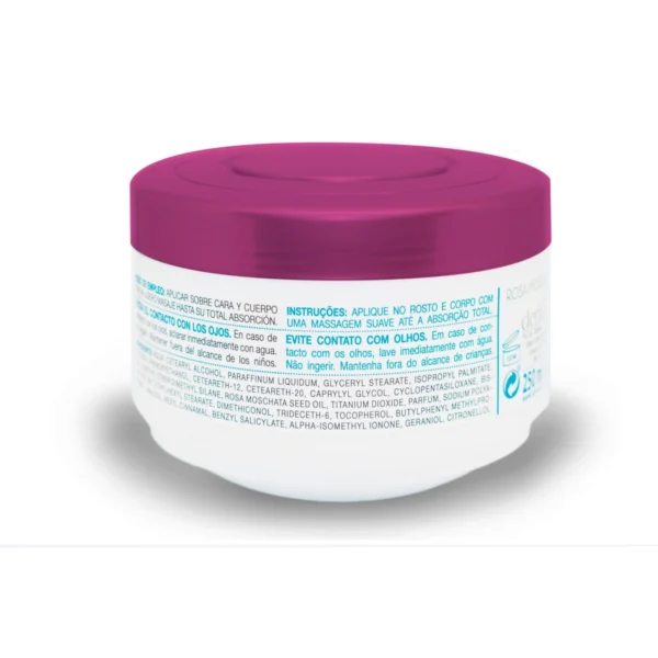 Crema Hidratante Rosa de Mosqueta Derlux 250ml