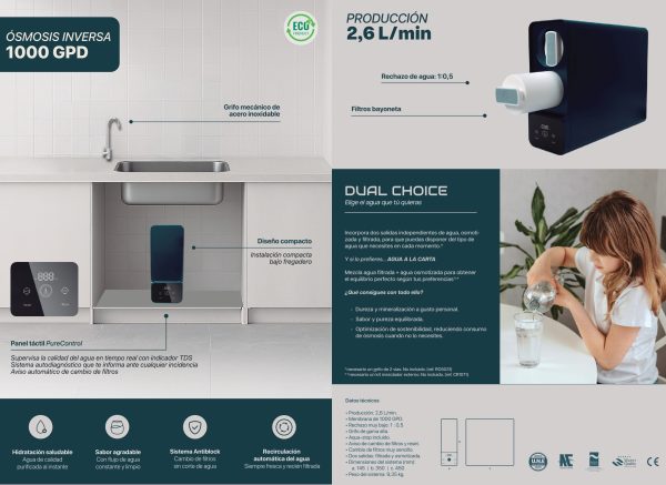 Sistema Osmosis Inversa 1000 GPD Water Wellness
