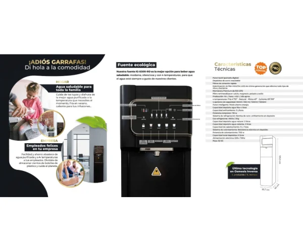 Fuente de agua IG-8300-RO Water Wellness