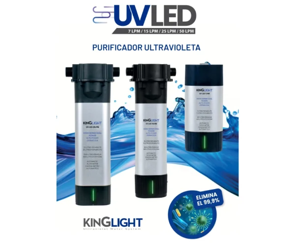 Purificador Ultravioleta KINGLIGHT UV LED 7LPM